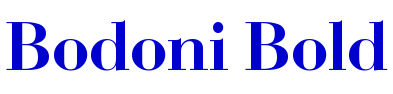 Bodoni Bold フォント